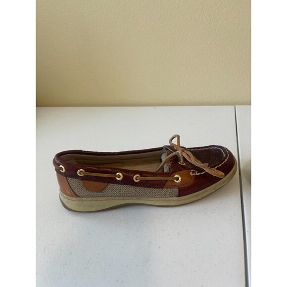 Sperry Top Sider Anglefish Cordovan Anchor Brown Boat Shoes 9102898 Size 8M - Picture 16 of 16